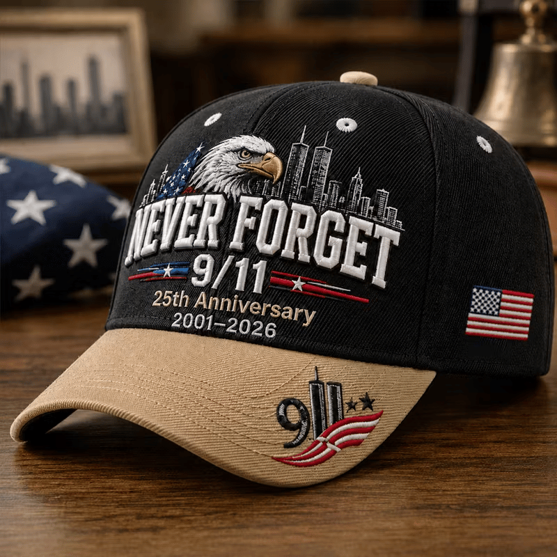 Unisex Retro 9.11 Never Forget Printing Hat